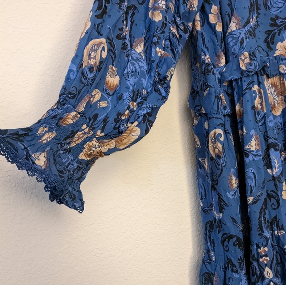 Spell Navy Floral Maxi Dress - Picture 6 of 11